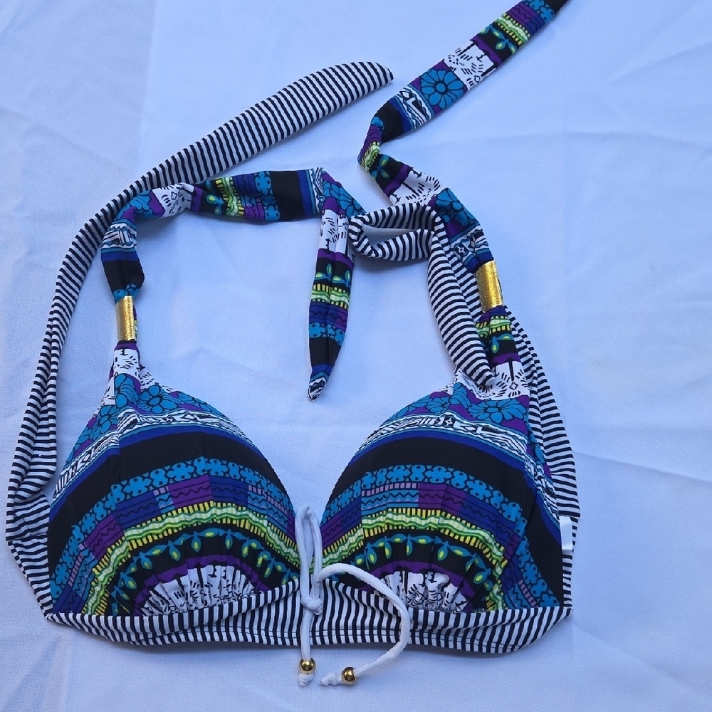 Source Unknown Multicolor Bikini Top